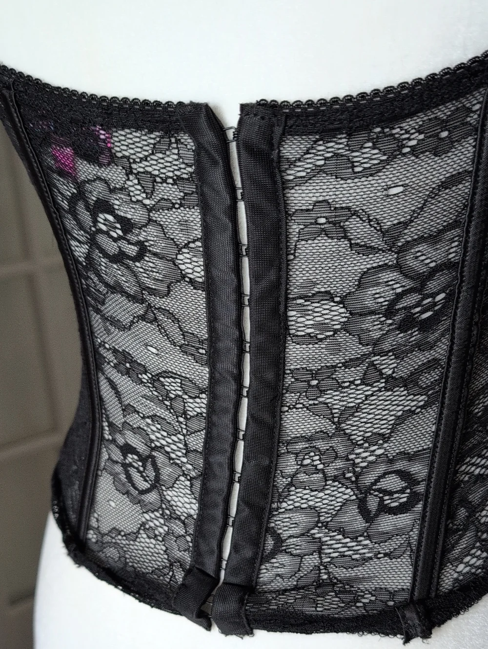 Edikted Black Lace Boned Bustier Corset Top - Small - Picture 6 of 9